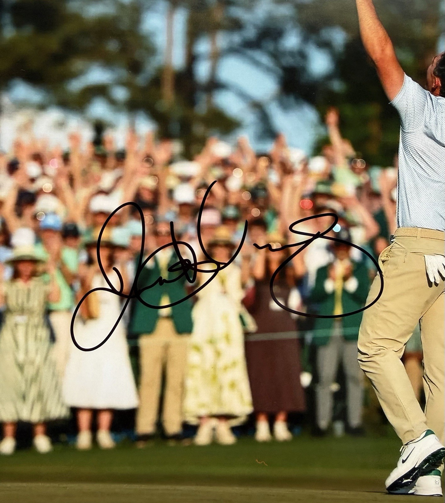 Rory Mcilroy Signed 8x10 Photo 2026 Masters Win Celebration PSA DNA COA Auto view 2