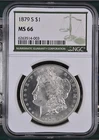 1879 S Morgan Silver Dollar NGC MS-66
