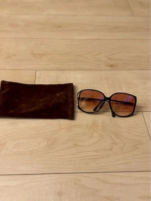 Lunettes de soleil Christian Dior logo CD noir or marron dégradé femme vintage - Photo 1/4