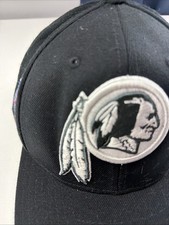 Reebok Washington Redskins NFL Black Flex Fit Hat Cap Adult One Size