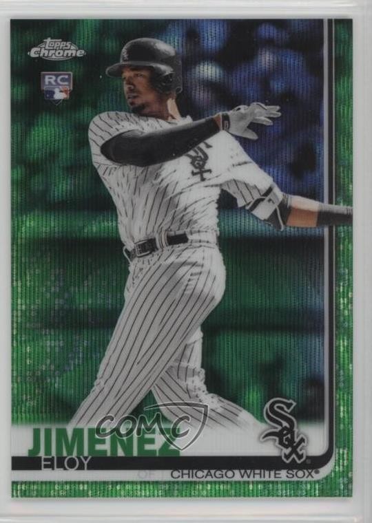2019 Topps Chrome Green Wave Refractor 50/99 Eloy Jimenez #202 tx9