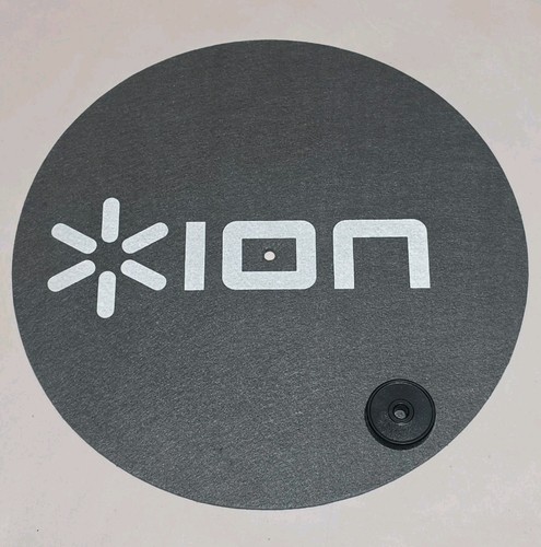 Ion Slipmat Gray turntable Felt Mat Pad Record player Slip Mat & 45 Adapter