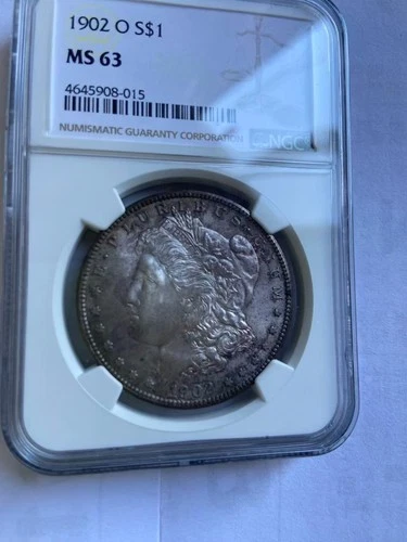 1902-O Morgan Silver Dollar NGC MS63
