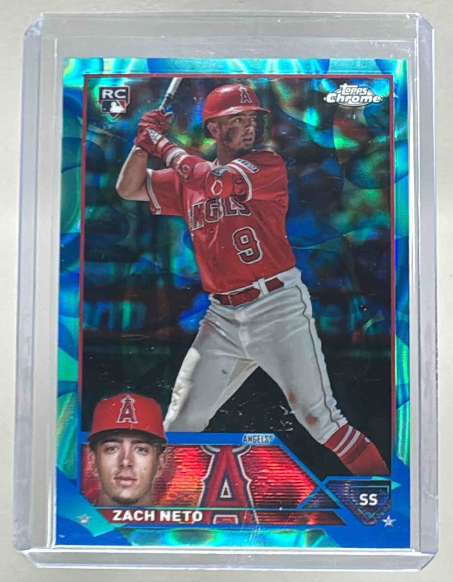 Zach Neto 2023 Topps Chrome Update #USC34 Aqua Blue Lava Lamp Refractor RC /175