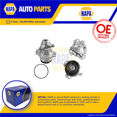 Water Pump fits OPEL MOVANO B 2.3D 2010 on Coolant NAPA 4420987 93168730 Quality