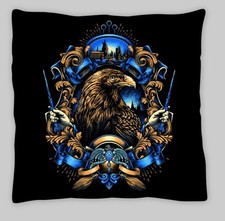 Harry Potter Winged Potter Throw Pillow Cover - 16x16 Inch Watercolor Ink Print, Hidden Zipper, Polyester