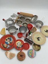 Vintage Tin And Wooden Kitchen Children s Toys Ohio Art