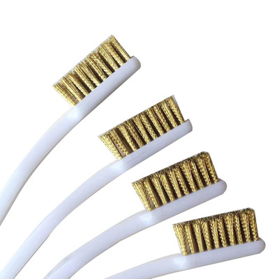 Brass Wire Brush Rust Remover Small Brushes for Paint Stripper Metal Wood-Rustol