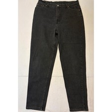 Vintage Levis 550 Relaxed Fit Tapered Leg Black Denim Jeans USA Made 18M