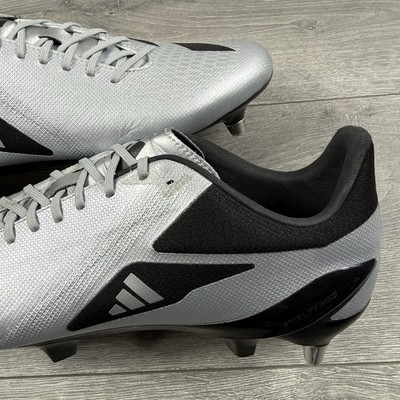 Adidas Adizero RS15 Pro SG Rugby Boots 'Silver' - Size UK 10.5
