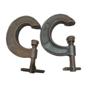 2-vintage heavy-duty "Stuart" C-clamp, model 288-17. 