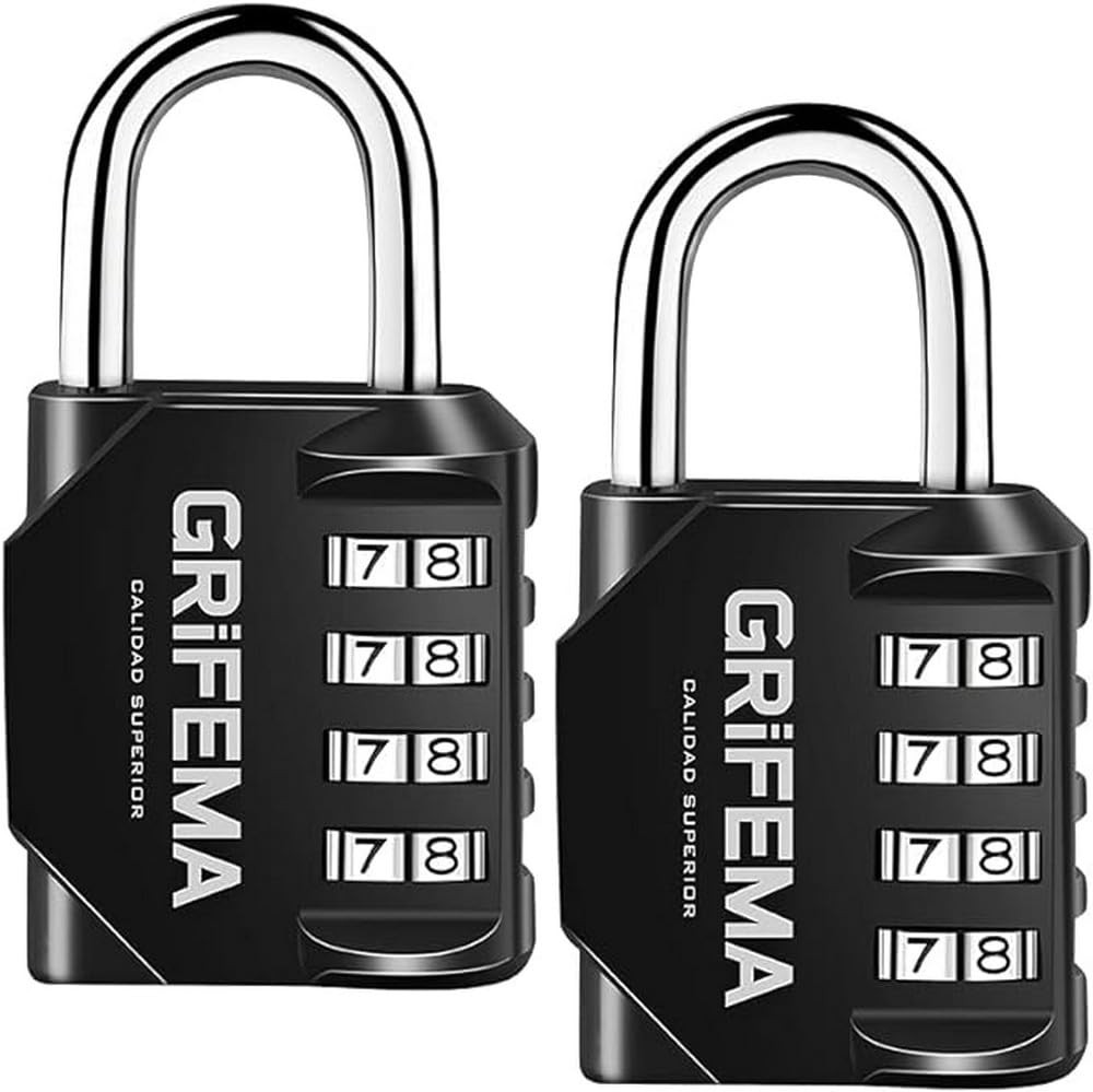 GRIFEMA GA1001 Combination Padlock 4 Digit Coded Zinc Alloy Heavy Duty Locker L 5990₽
