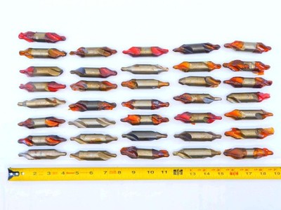 36pc LOT KEO & OTHERS #8 HSS CENTER TWIST DRILL BITS NO. 8 TOOLING HOLEMAKING