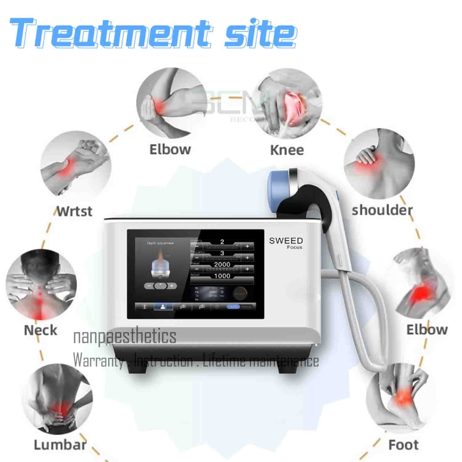 2025 New Focus Eswt Focused Shockwave Therapy Machine for ED Muscle Pain Relief