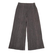 PLEATS PLEASE Fabric Printed Pleats Wide Pants Size 4 K-156828 