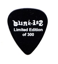 Blink-182 Promotional Black Guitar Pick - Limited Edition Of 300