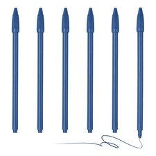 6Pcs Colored Gel Ink Pens, 0.5mm Blue-Black Gel Ink Ballpoint Pens, Blue-Black