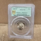 1945-D PCGS MS67FB 10c MERCURY DIME 30TH Anniversary OGH