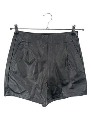 CACHE & CACHE High-Waist-Shorts Damen Kurze Hose Gr. DE 36 schwarz Casual-Look