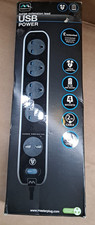 Masterplug Four Socket Switched Inline Power Surge Protected Extension Lead