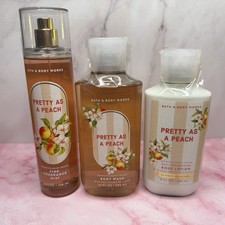 bath and body works pretty as a peach shower gel body lotion fragrance mist