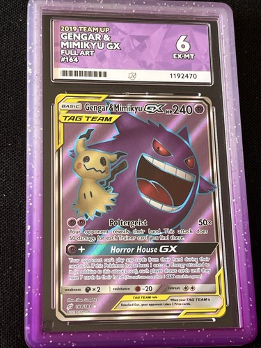 Gengar & Mimikyu-GX graded ACE 6 for sale on eBay