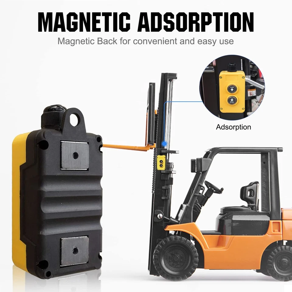 Interruptor de control remoto de remolque de volteo de 4 cables ECO-WORTHY CC 12V para doble acción... Foto 2 de 4