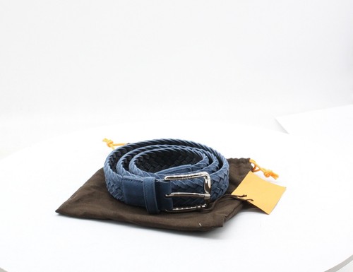 CINTURÓN DE CUERO DE GAMUZA TRENZADO TEJIDO TOD'S PARA HOMBRE AZUL PRECIO DE VENTA SUGERIDO POR EL FABRICANTE 325 £ ANUNCIO - Imagen 2 de 7