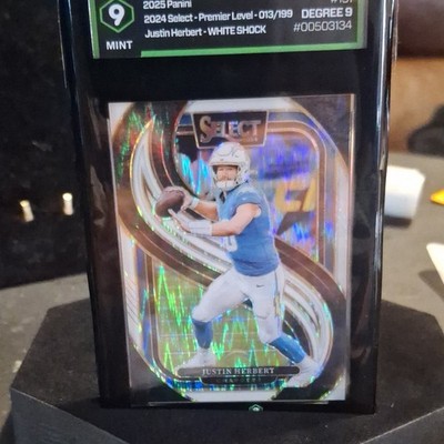 Panini 2024 Select - Justin Herbert #131 Chargers White Shock /199