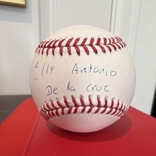 Rawlings MLB Baseball Autographed Elly Antonio De la Cruz Beckett BAS