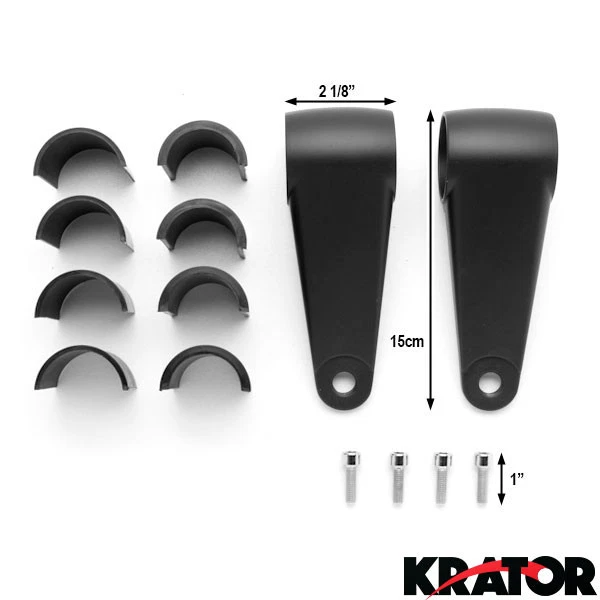 Soporte de montaje de faros universal tubo de horquilla motocicleta bobber café corredor chopper Foto 3 de 3