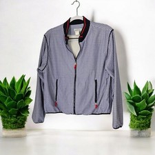 Tail Checked Zip Up Women's Golf Jacket Fleece Sze Medium