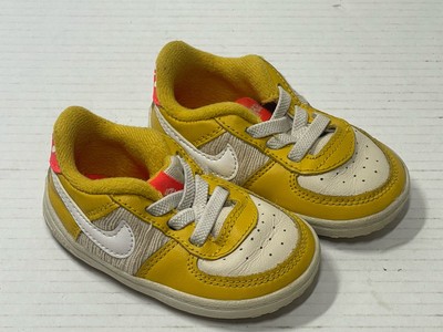 Toddler Baby Nike Air Force 1 Crib CB Yellow Ochre DQ0373 700 Size 4C
