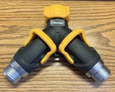 Melnor EZ Flow 2 Way Hose Valve Garden Hose Splitter + Control Levers Free Ship