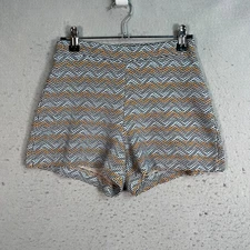 Zara Trafaluc Womens Size Small Zigzag Textured High Waist Shorts