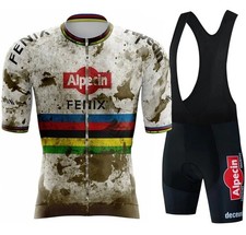 Tuta da Ciclismo Alpecin Completo Estivo tema Sporco Set Da Ciclista Bici MTB