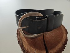 Petrol wide women's leather belt jeans belt for leather pants cow buckle Vintage