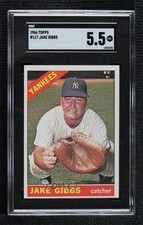 1966 Topps Jake Gibbs #117 SGC 5.5 1ar2