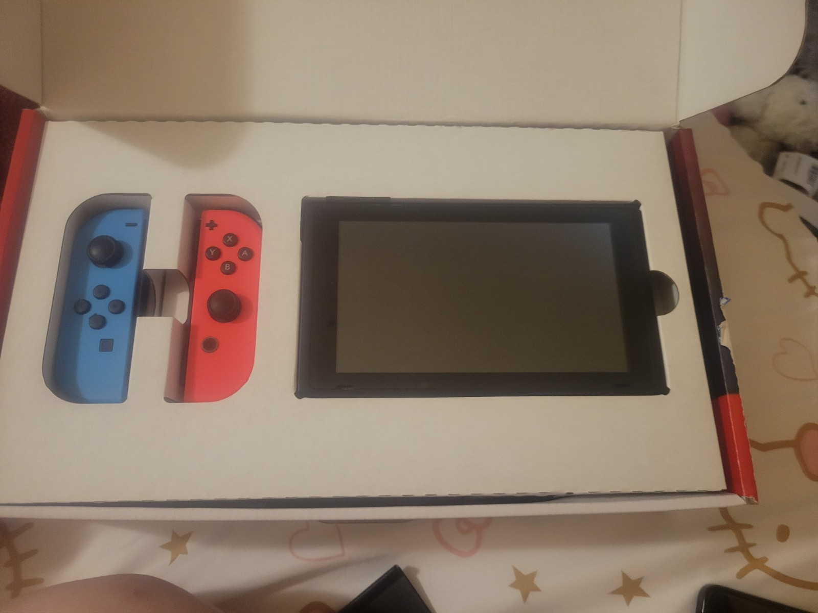 Nintendo Switch Console w/ Neon Red/Blue Joy-Con, Dock, Animal Crossing Game