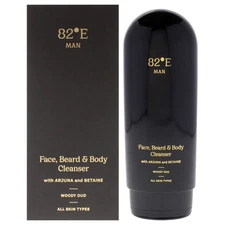 Face Beard and Body Cleanser - Woody Oud by 82E for Men - 6.7 oz Cleanser