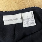 Worthington Women’s 16 Large Navy and White Geometric Print Skirt Lined Slit — photo 9