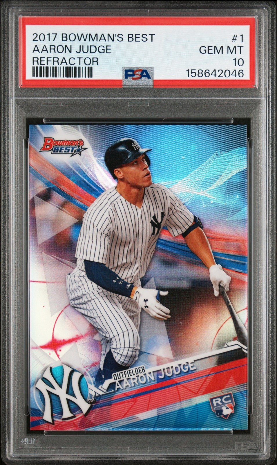 2017 Bowman's Best Aaron Judge #1 Refractor RC Yankees PSA 10 Rookie
