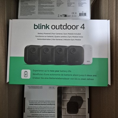 Blink-Kamera Outdoor 4 4er Set Kabellos intelligente Sicherheitskamera OVP