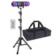 DJ Lights with Carry Bag,5IN1 DJ Party Lights with Stand Party Light Disco Li...