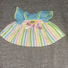 Vintage Baby Doll Magic Nursery Replacement dress Rainbow Stripes