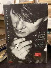 FABRIZIO DE ANDRE'=LIBRO DI SPARTITI+VHS.IN CONCERTO 1999-SUPER MITI-