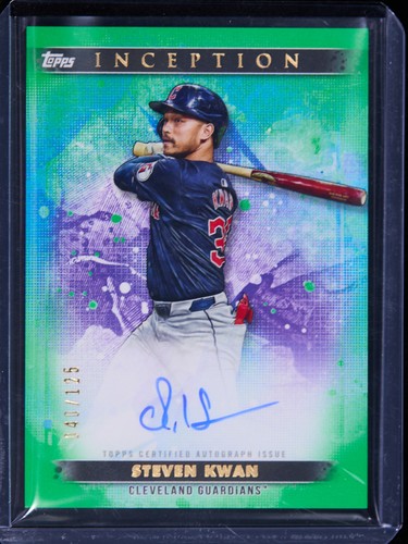 Steven Kwan 2024 Topps Inception Baseball RC Emerging Star Auto 040/125[dbS93