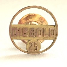 Diebold Safe & Lock Co Employee Service Lapel Hat Tie Pin Vintage Men’s Jewelry