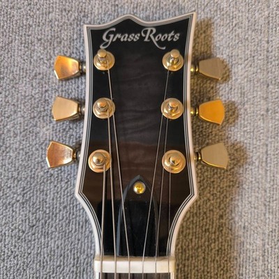 GrassRoots G-EC-CTM QM Les Paul Custom Type Electric Guitar