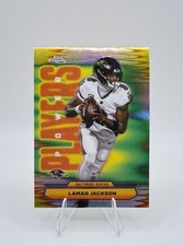Lamar Jackson 2025 Topps Chrome Football Power Players REFRACTOR SP PP-1